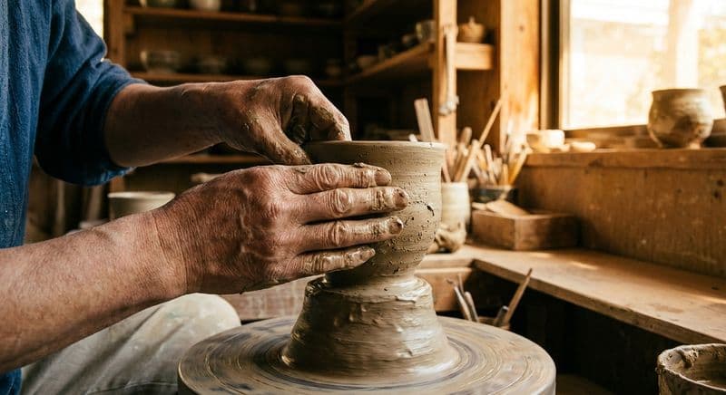 Japanese pottery craftsmanship
