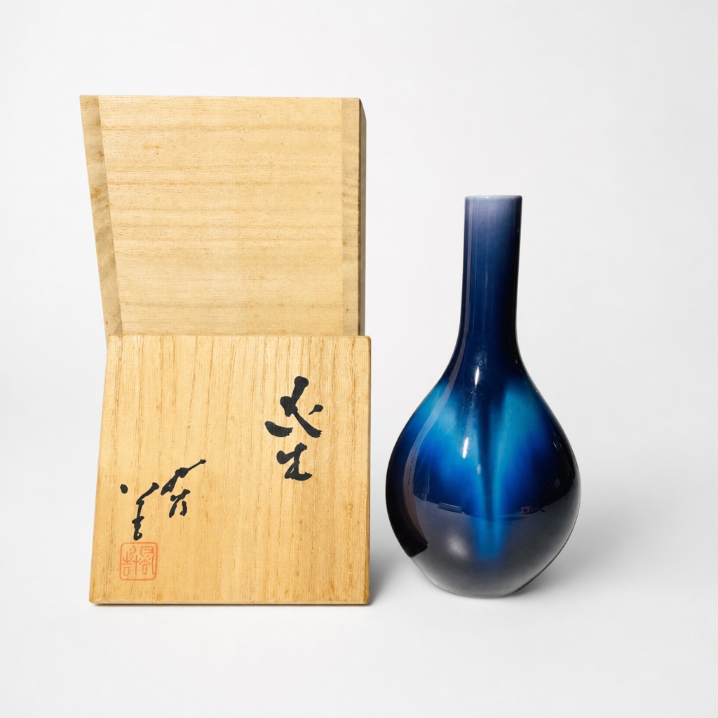 Tokuda Yasokichi Iii Bi-mei-yu Vase Flower Holder Pottery - 1
