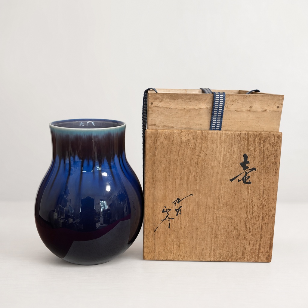 Tokuda Yasokichi Iii Human National Treasure Vase Jar Pottery - 1