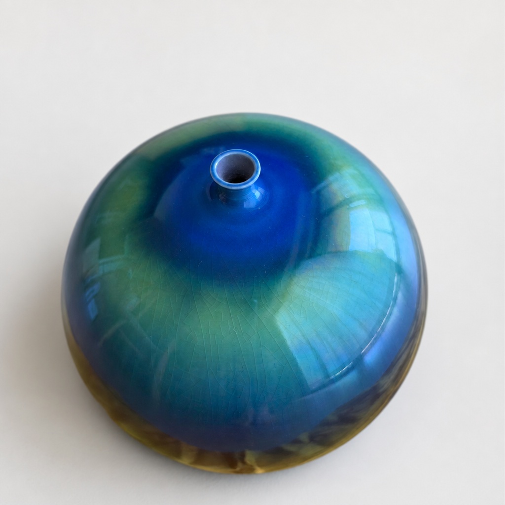 Tokuda Yasokichi Iii Kutani Ware Iro-yu Jar Vase - 1