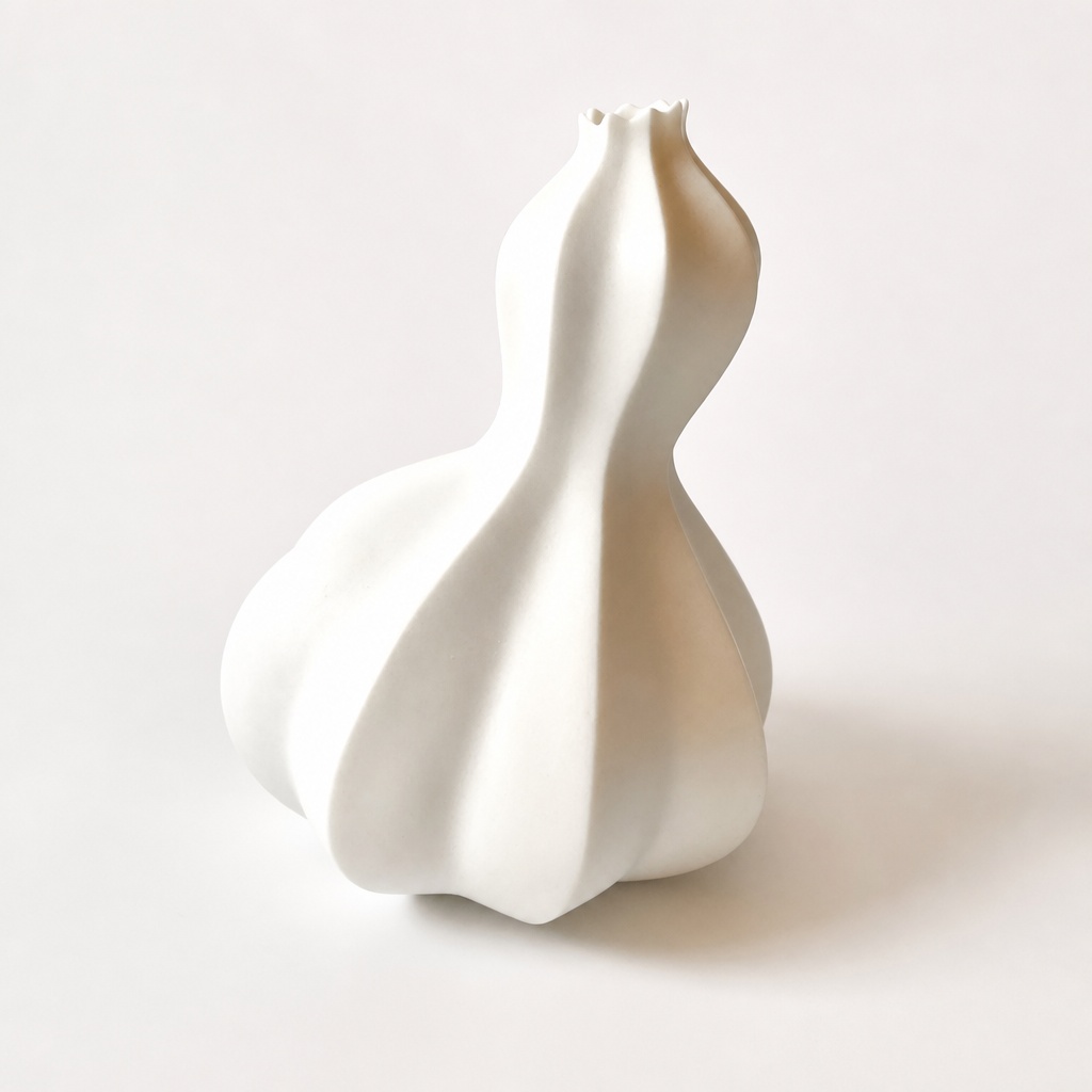 Wakusugi Seiko Hakuji White Porcelain Flower Vase Ikebana Kaki Ichiwaire - 1