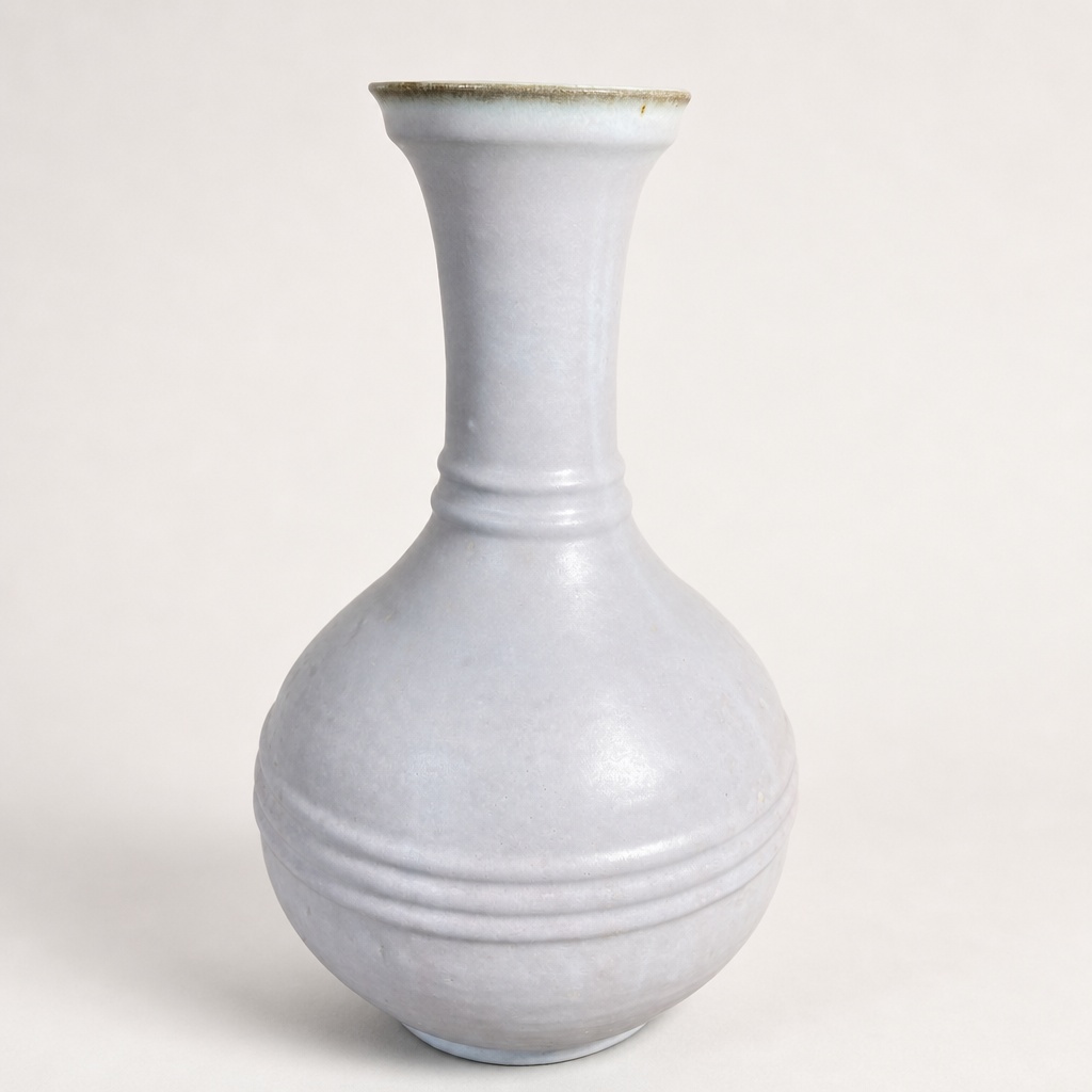 Nakajima Hiroshi Yuminogama Celadon Vase Pottery Pink Celadon - 1