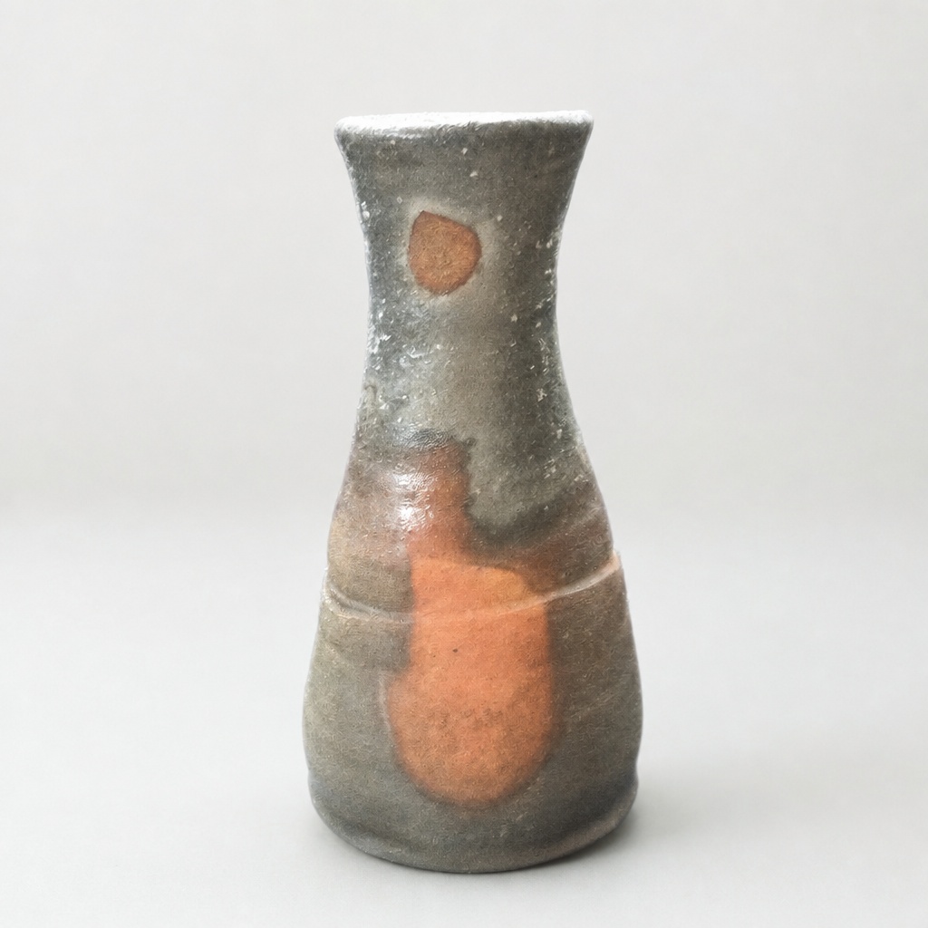 Bizen Ware Makoto Kaneshige Kiln Change Flower Vase - 1