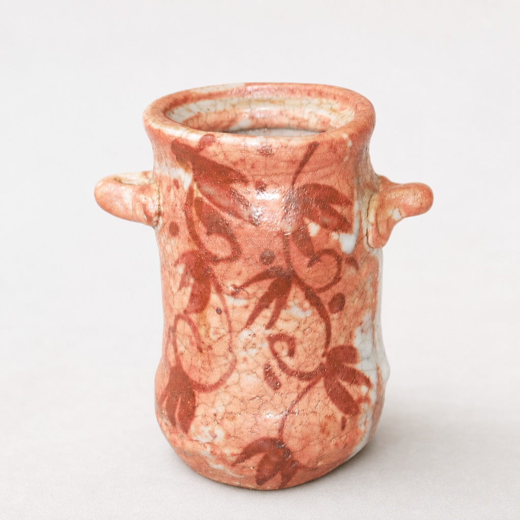 Shino Ware Flower Vase Kakehanaire Hanging Flower Holder - 1