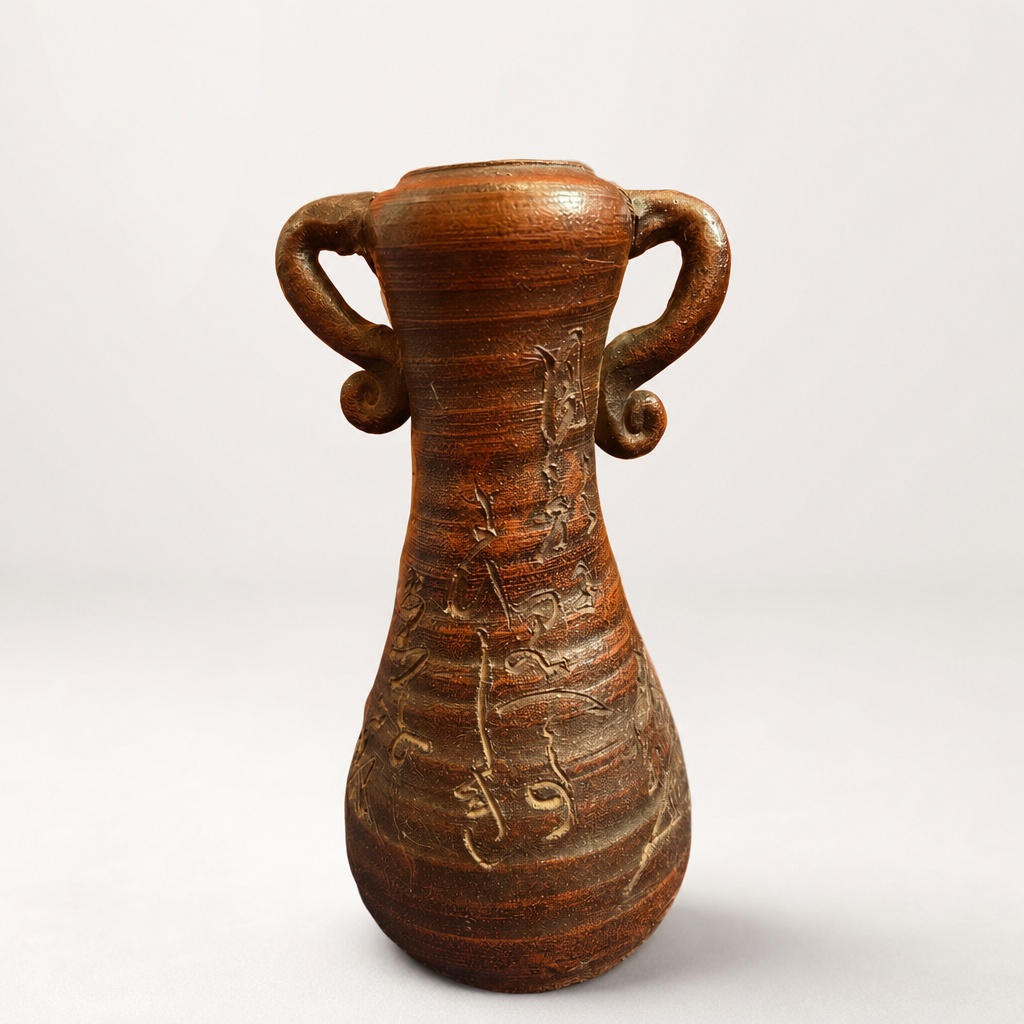 Bizen Ware Vase Japanese Antique Art Flower Arrangement Ikebana - 1