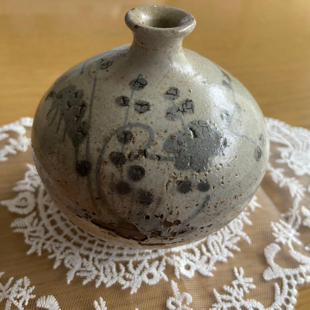 Korean Joseon Dynasty Style Sometsuke Small Jar Vase Pottery - 1