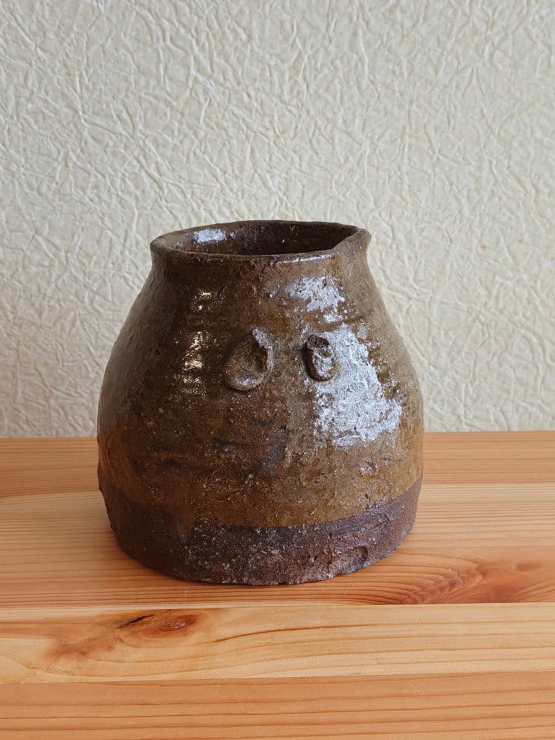 Echizen Ware Ohaguro Tsubo Jar - 1