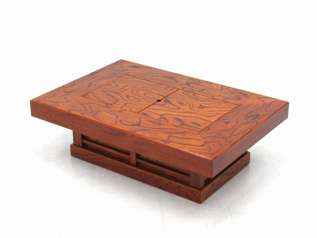 Keyaki Irori Table Japanese Low Table Wood Lacquer - 1