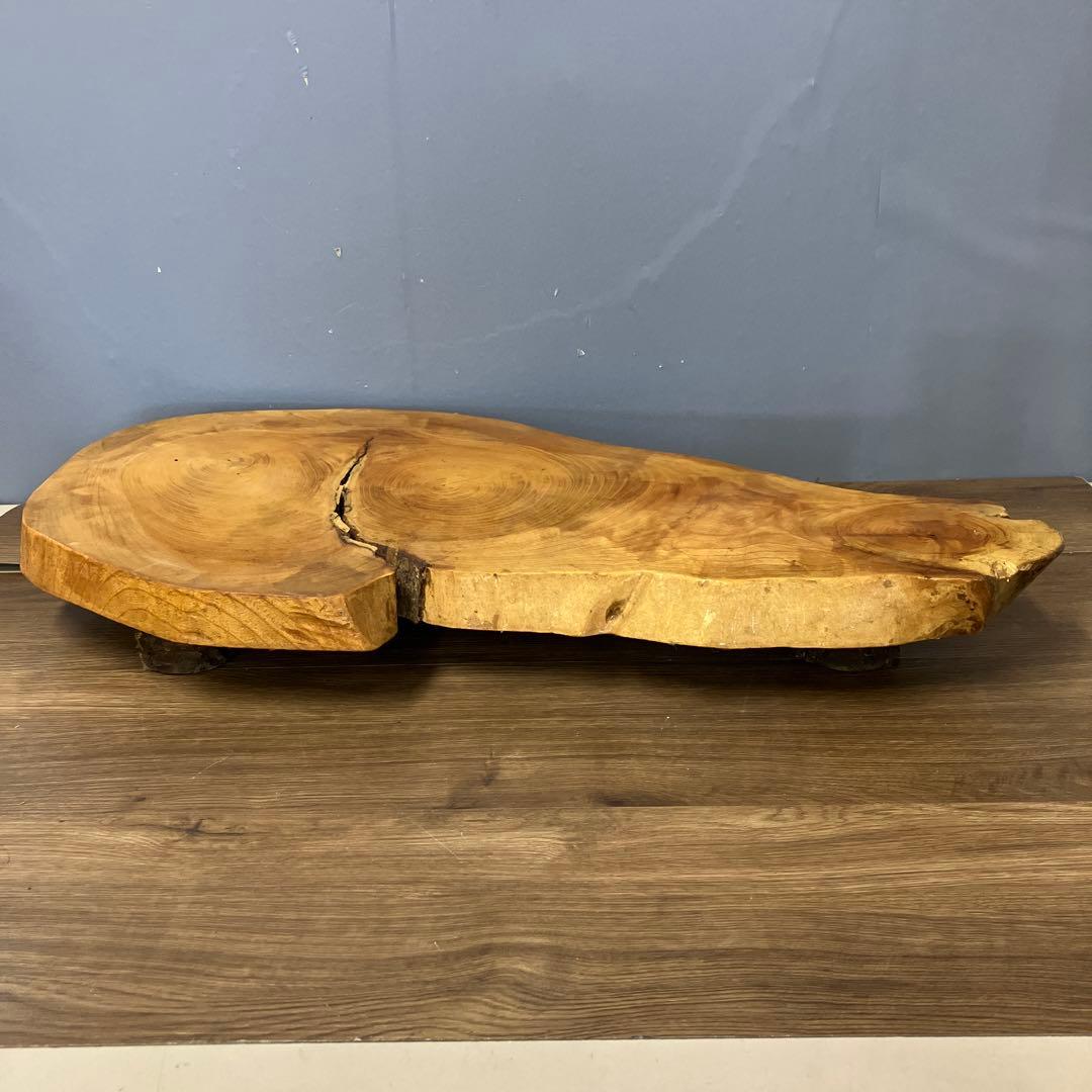 Natural Wood Slice Low Table Side Table Display Stand Live Edge - 1