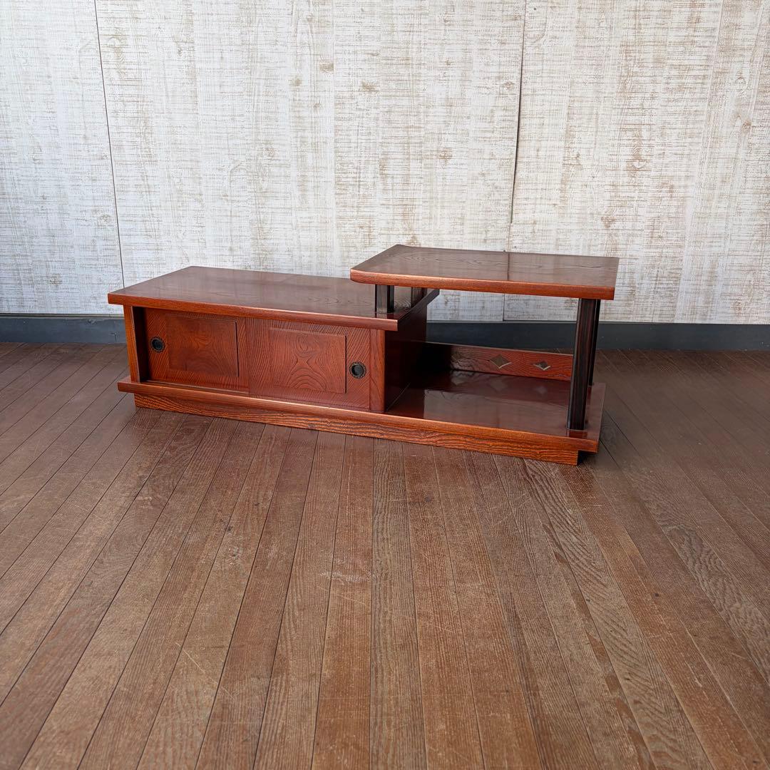 Japanese Antique Wooden Okidoko Display Stand Storage Shelf Retro Furniture - 1