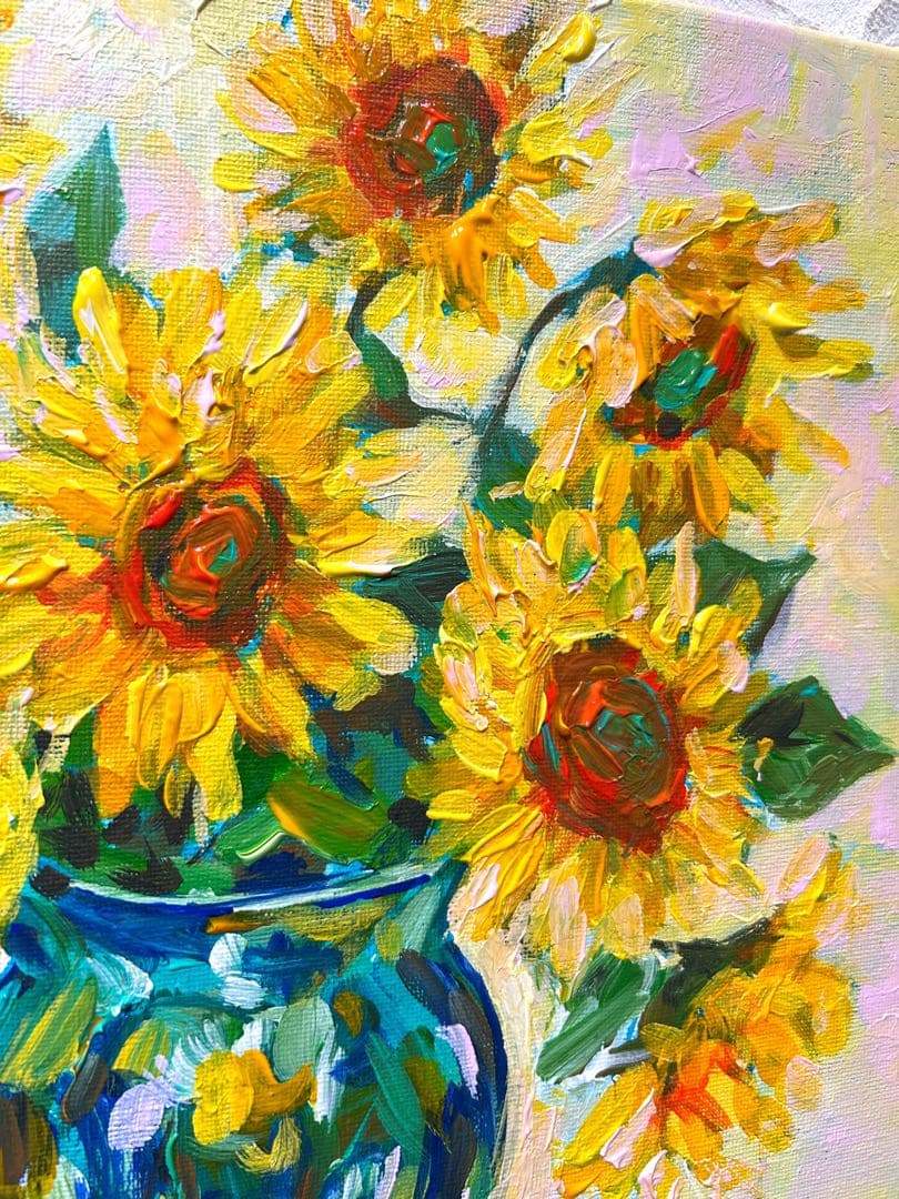 Sunflower F4 Canvas Acrylic Painting Wall Art Home Decor - 2