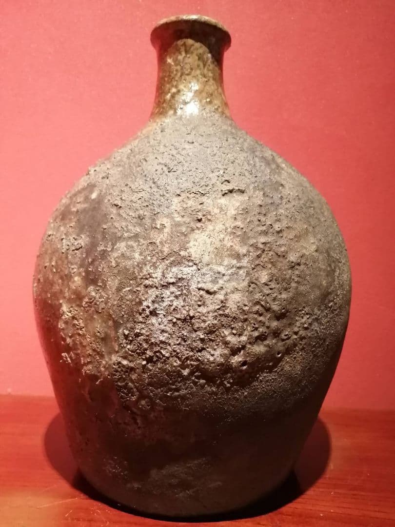 Tokoname Ware Natural Glaze Boat Tokkuri Edo Period - 1