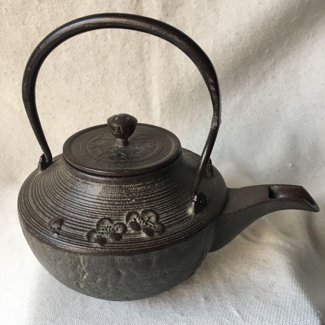 Hosendo Nambu Tekki Teapot Sake Pot Iron Enamel Vintage - 2