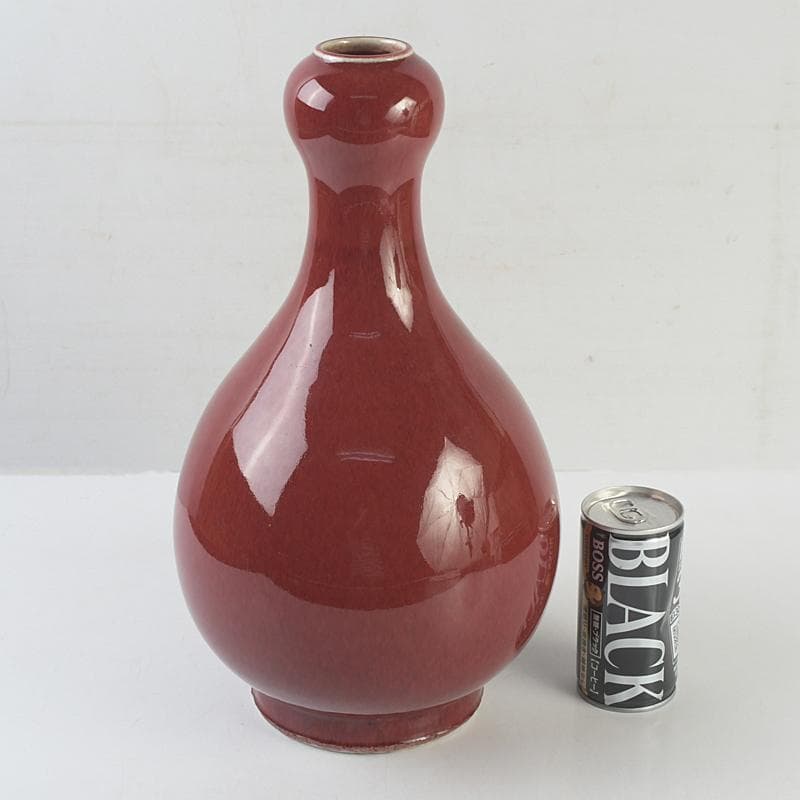 Chinese Cinnabar Glaze Bud Mouth Vase R9987B Height 34.3cm - 1
