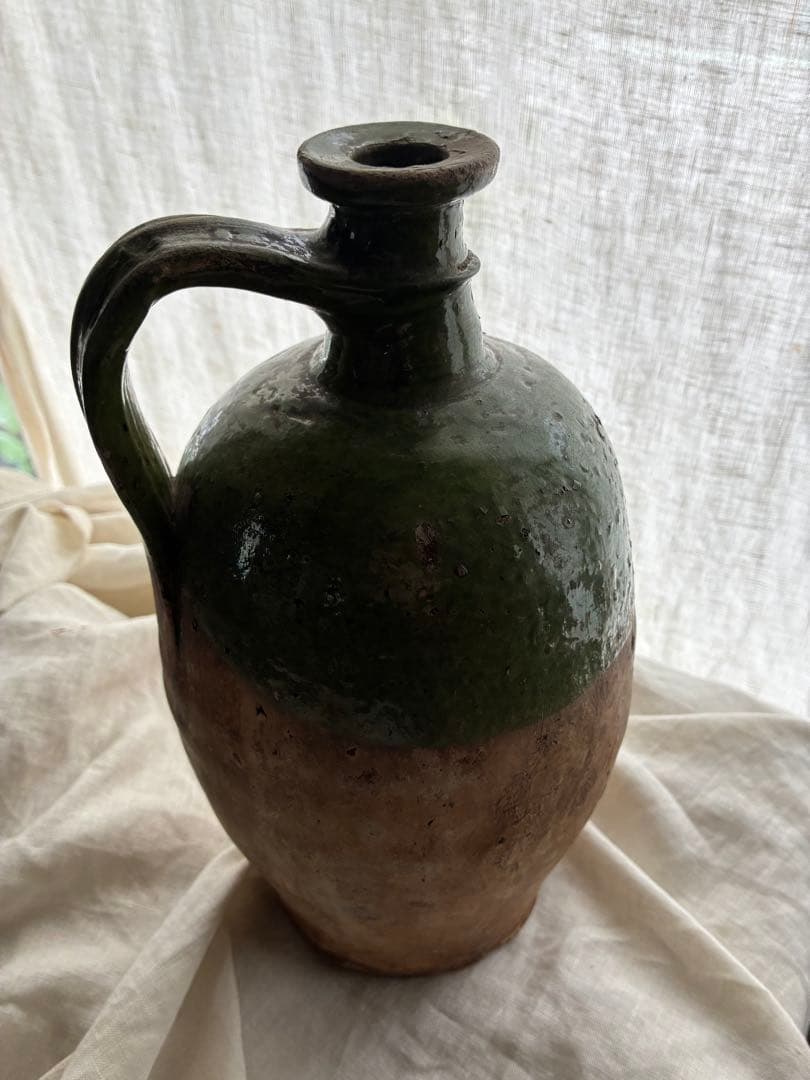 French Antique Saint-porchaire Santonge Ware Half Glaze Pottery 1800s - 1