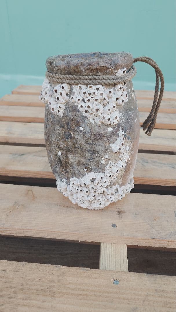 Barnacle Pottery Vase Rope Decoration - 1