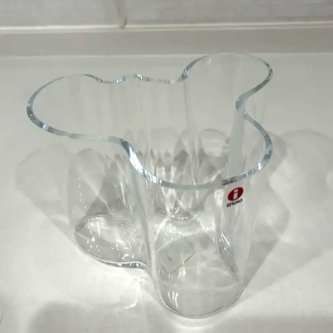 Iittala Aalto Vase 120mm Clear Glass - 1