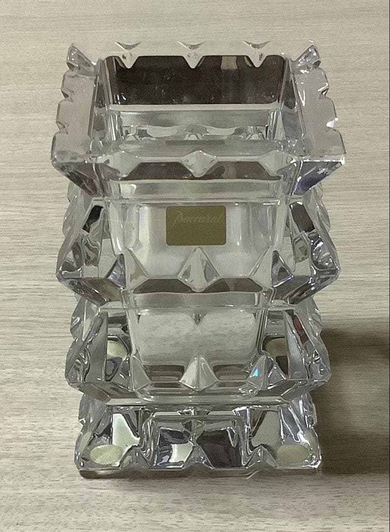 Baccarat Crystal Glass Flower Vase 8x8x11cm - 1