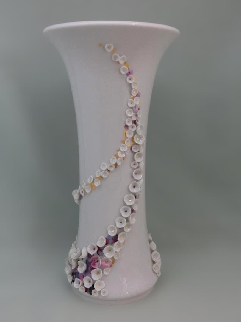 Meissen Snowball Flower Vase D12.8cm H26cm - 1