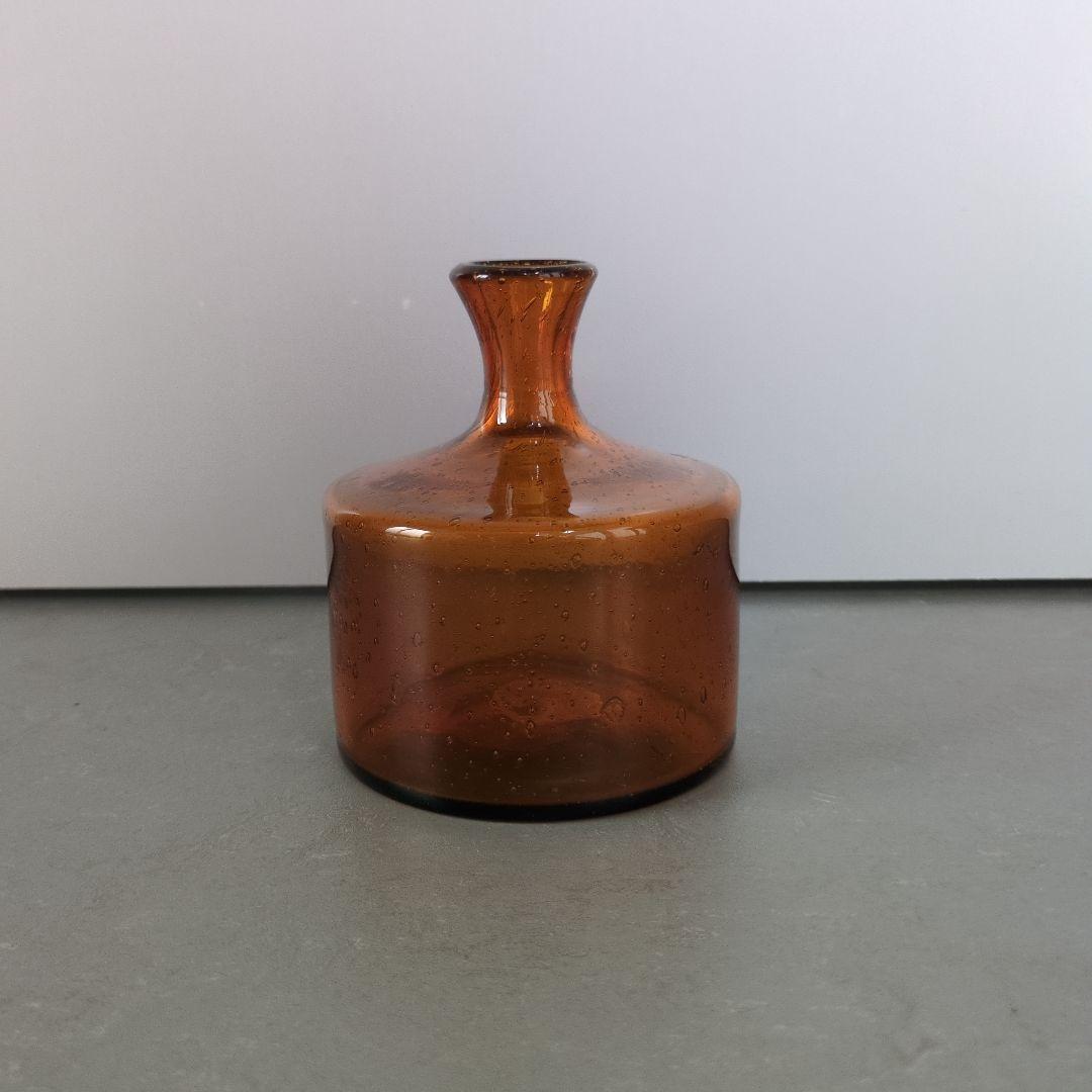 Erik Hoglund Boda H950/111 Flower Vase Amber Glass - 1