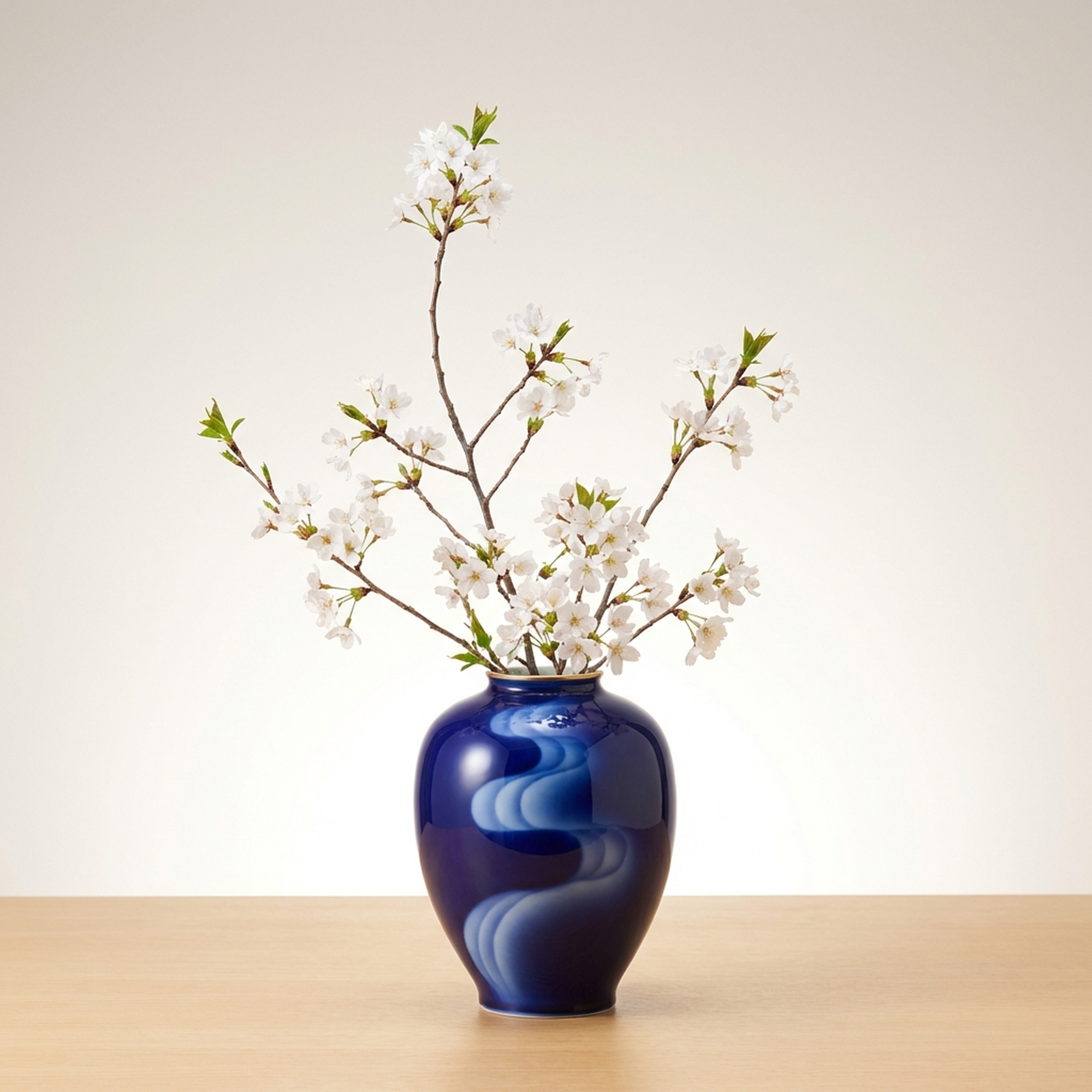 Fukagawa Seiji Arita Ware Porcelain Reception Vase & Ashtray, Imperial Household Purveyor - hero